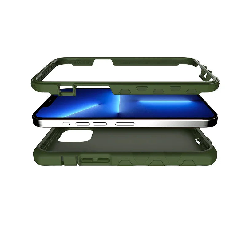 Itskins Supreme Solid iPhone 13 Pro Max Cover - Olive Green - Tashqila Itskins Supreme Solid iPhone 13 Pro Max Cover - Olive Green - Tashqila